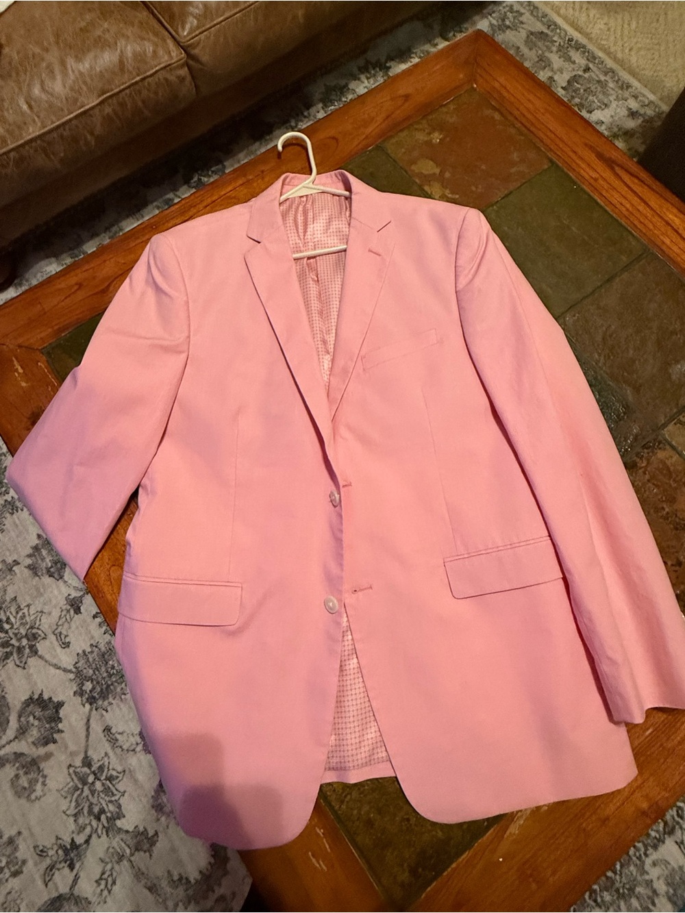 Saddlebred Soft Pink Two-Button Sport Coat